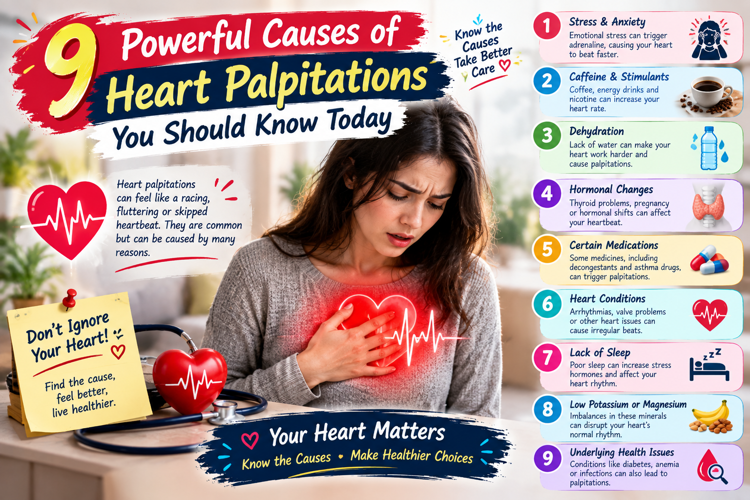 9 Powerful Causes of Heart Palpitations You Should Know Today